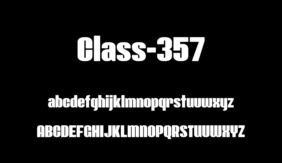 Class-357 font