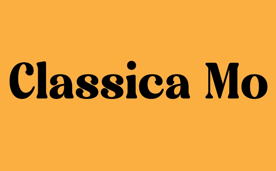 Classica Motion font big