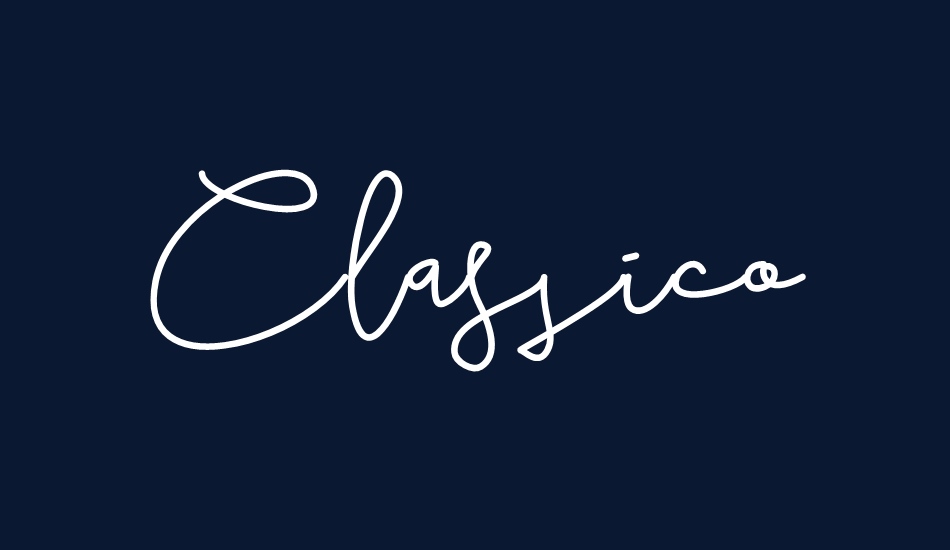 Classico font big