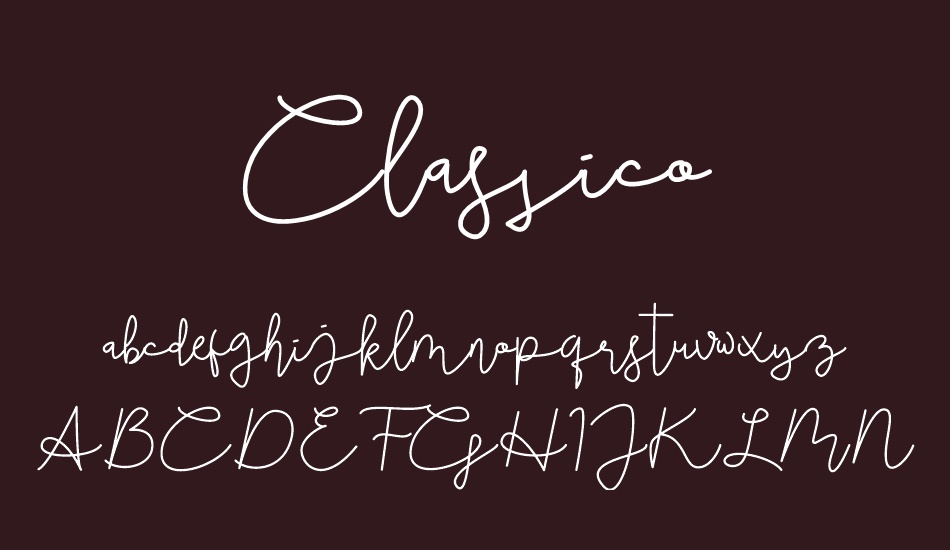 Classico font