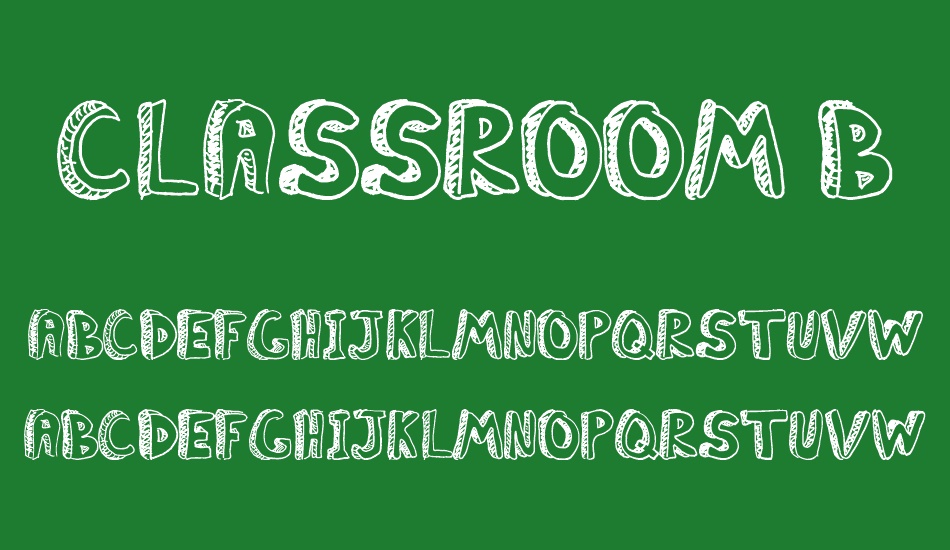 Classroom Boredom font