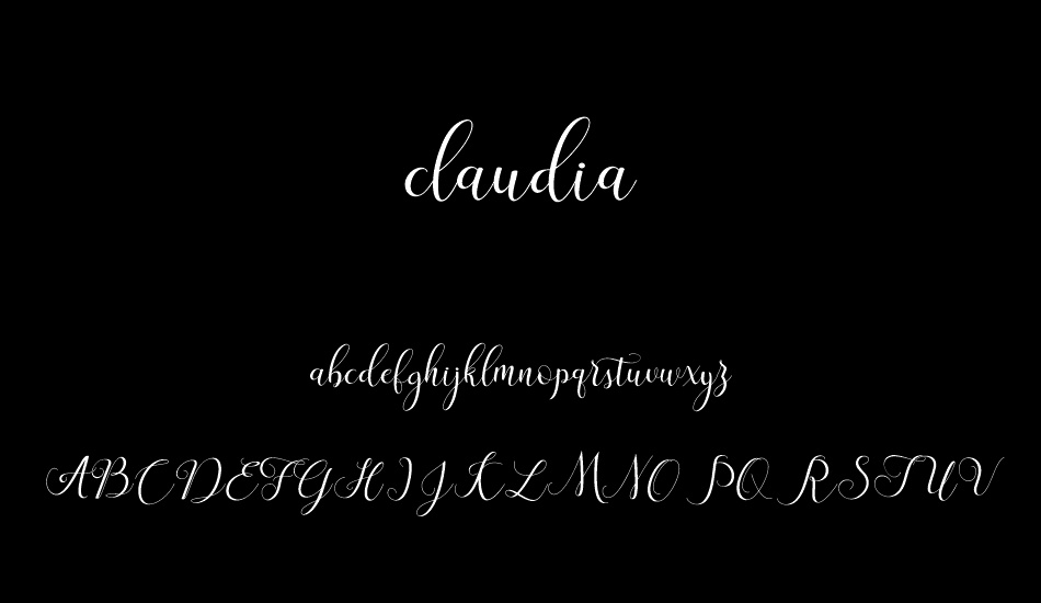 claudia font