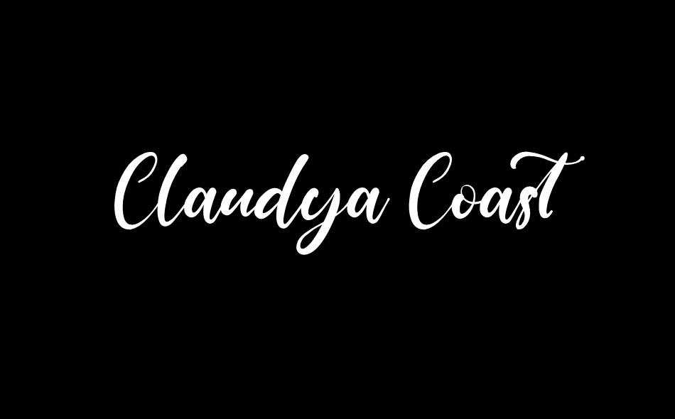 Claudya Coast font big