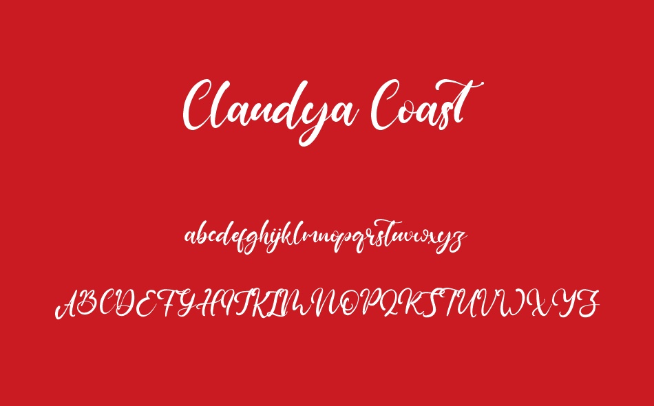 Claudya Coast font