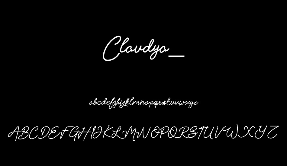 Claudya_DEMO font