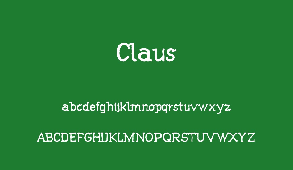 Claus font