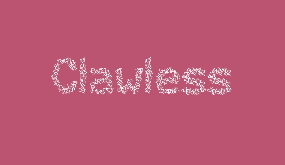 Clawless font big