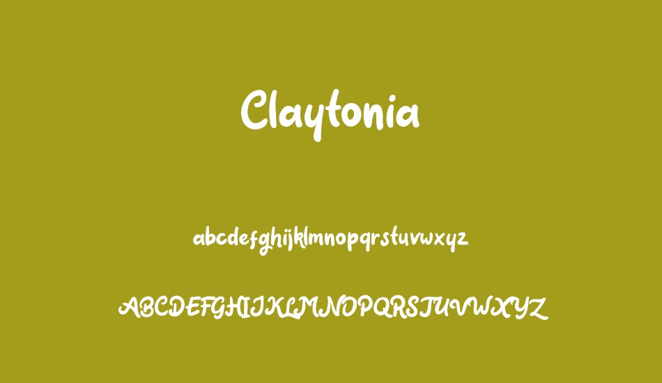 Claytonia DEMO font