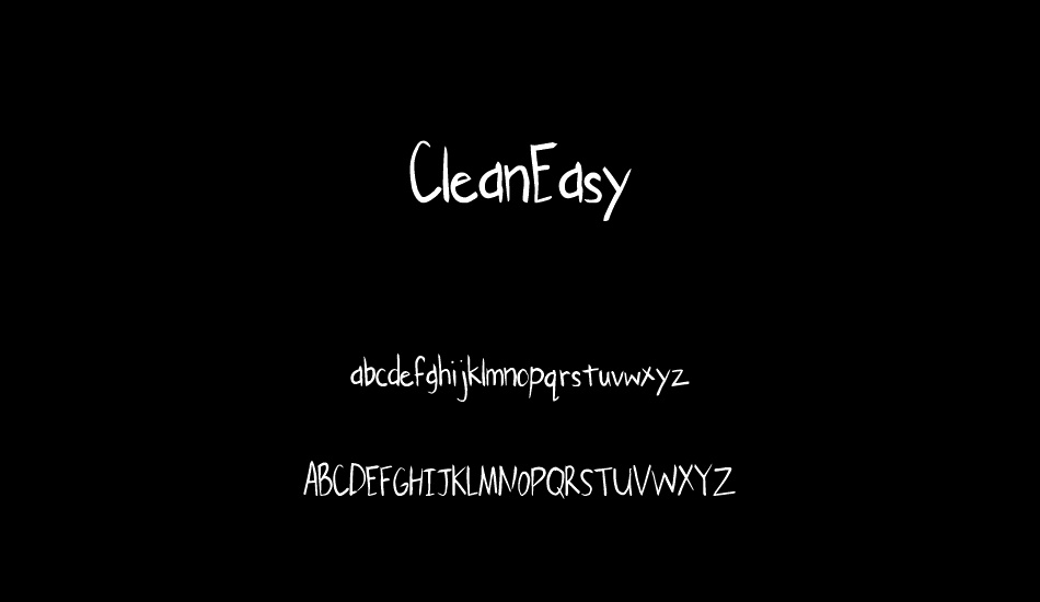 CleanEasy font