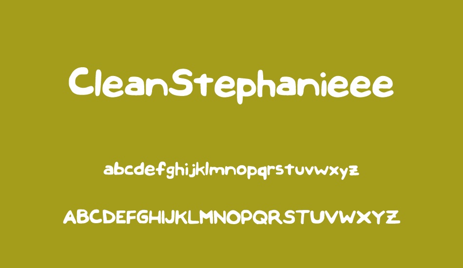 CleanStephanieee font