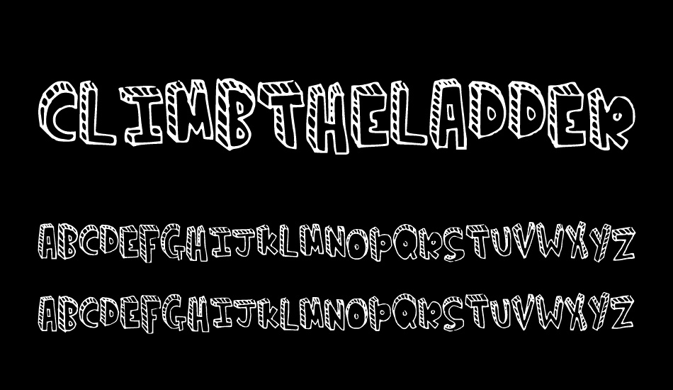 climbtheladder font