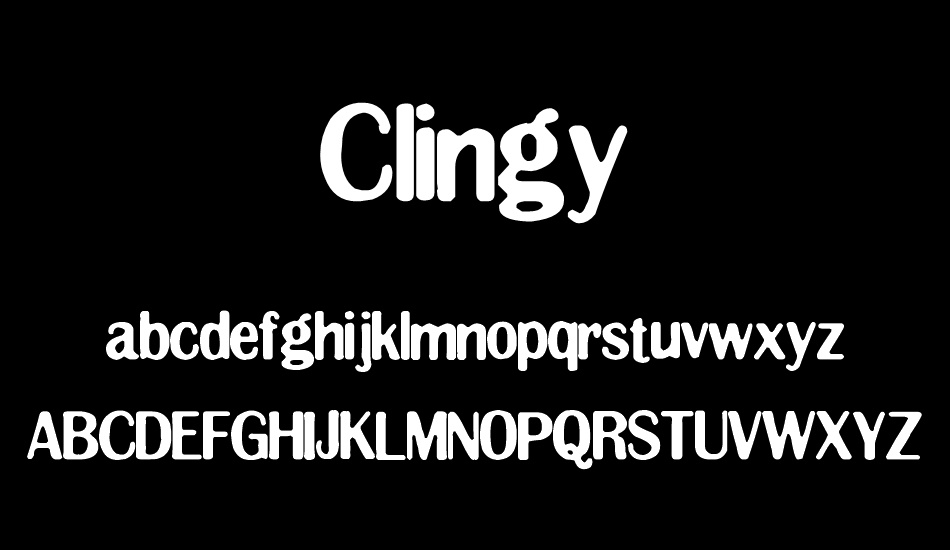 Clingy font