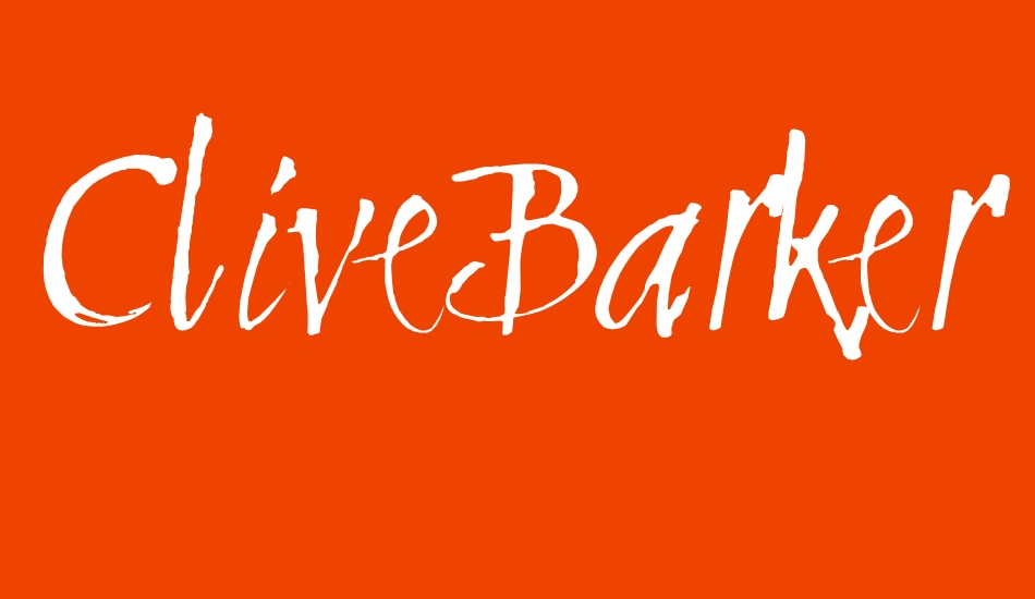 CliveBarker font big