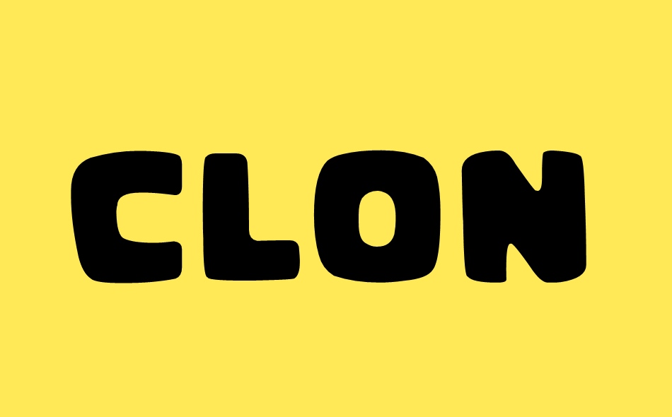 Clone Age font big