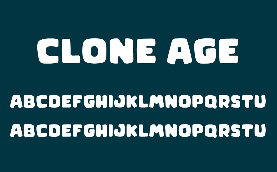 Clone Age font