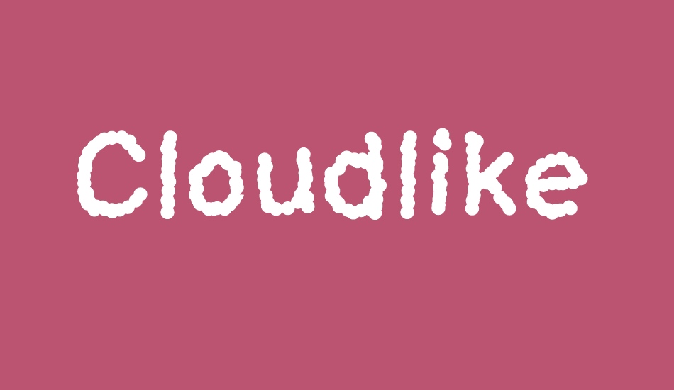 Cloudlike font big