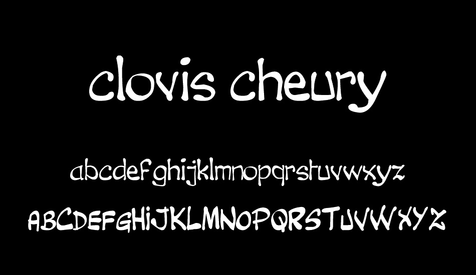 clovis cheury font