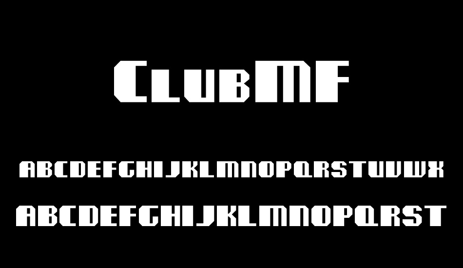 ClubMF font