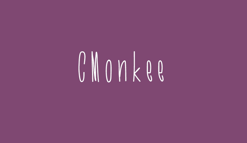 CMonkeeRegular font big