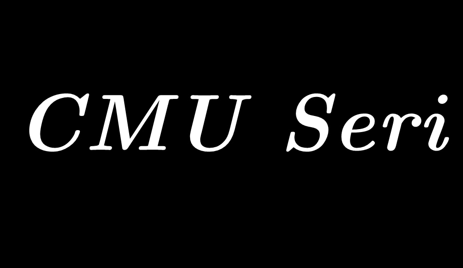 cmu-serif font big