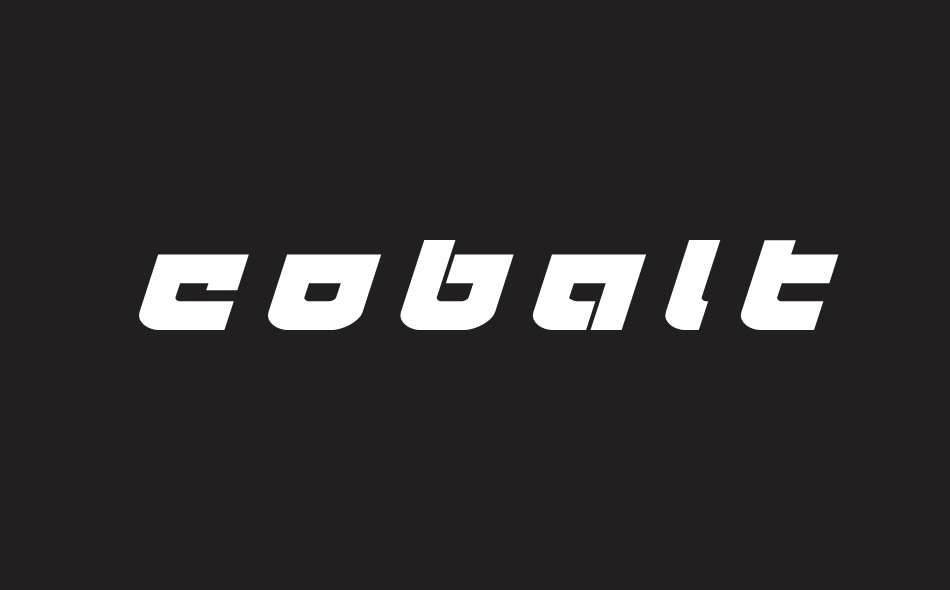 Cobalt Corsair font big