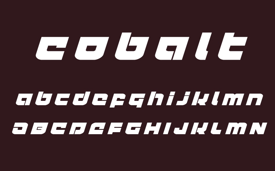 Cobalt Corsair font