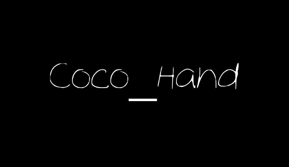 Coco_Hand font big