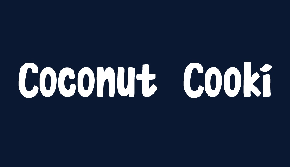 Coconut Cookies font big