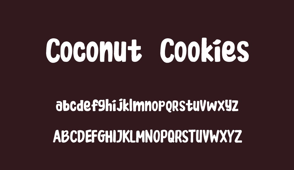 Coconut Cookies font