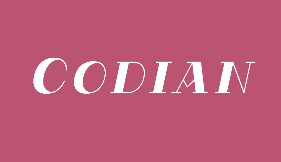 Codian October Eight font big