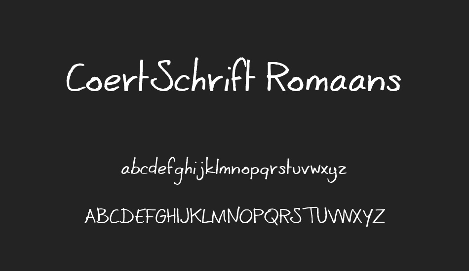 CoertSchrift Romaans font