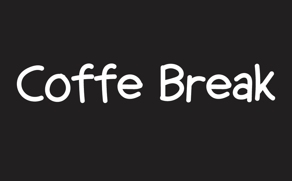 Coffe Break font big