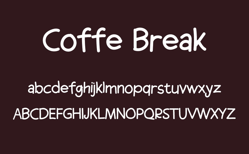 Coffe Break font