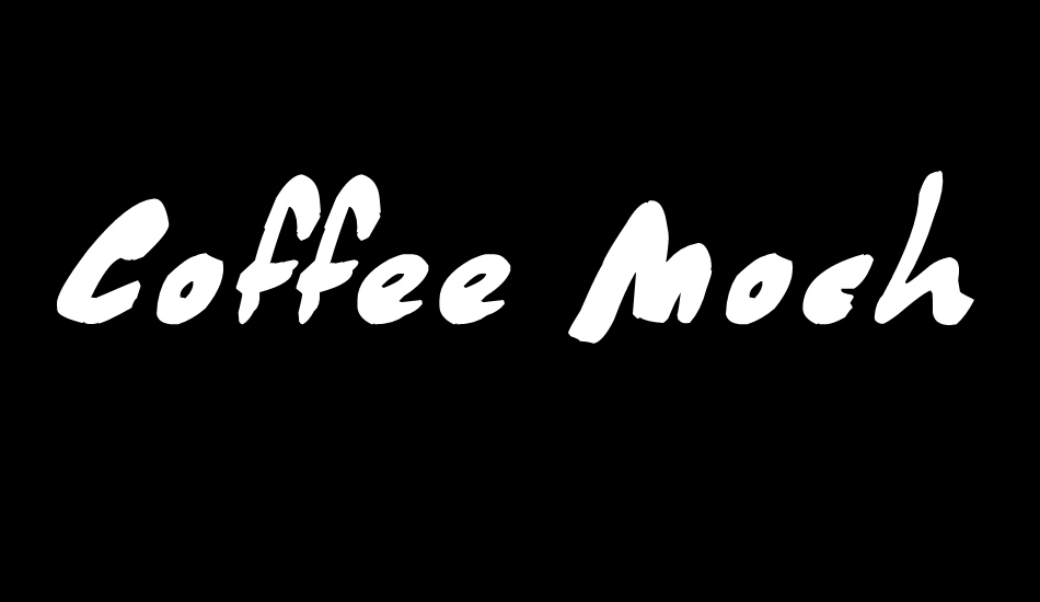 Coffee Mocha font big