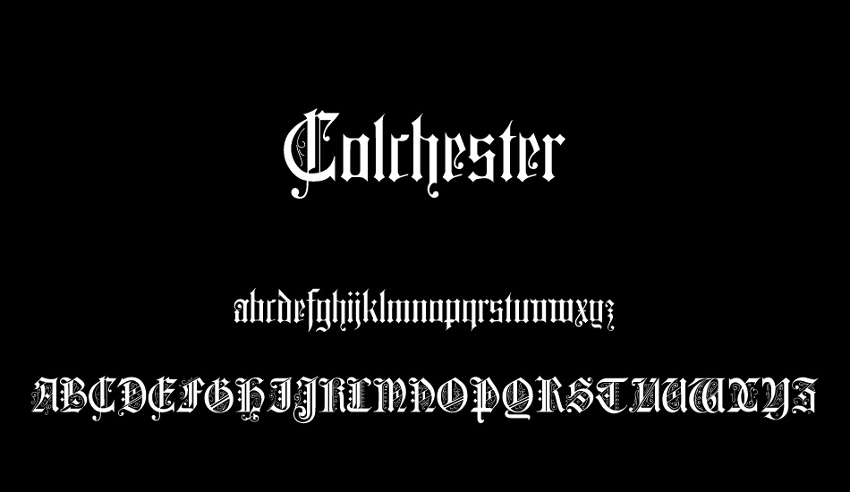 Colchester font