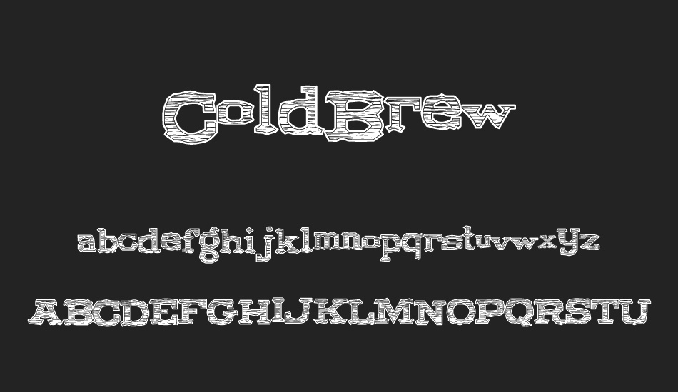 ColdBrew font