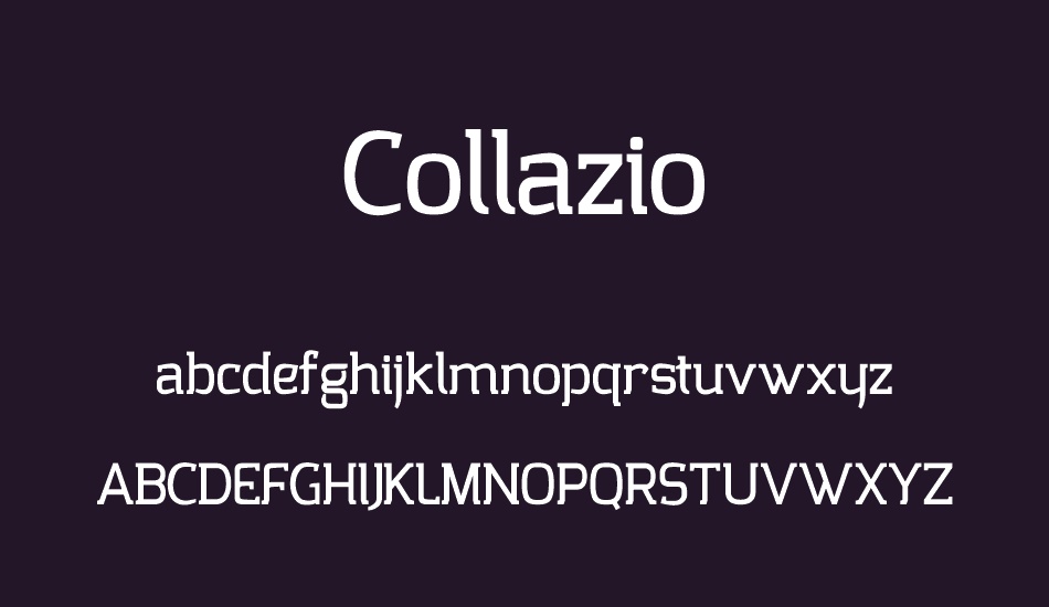 Collazio Personal Use font