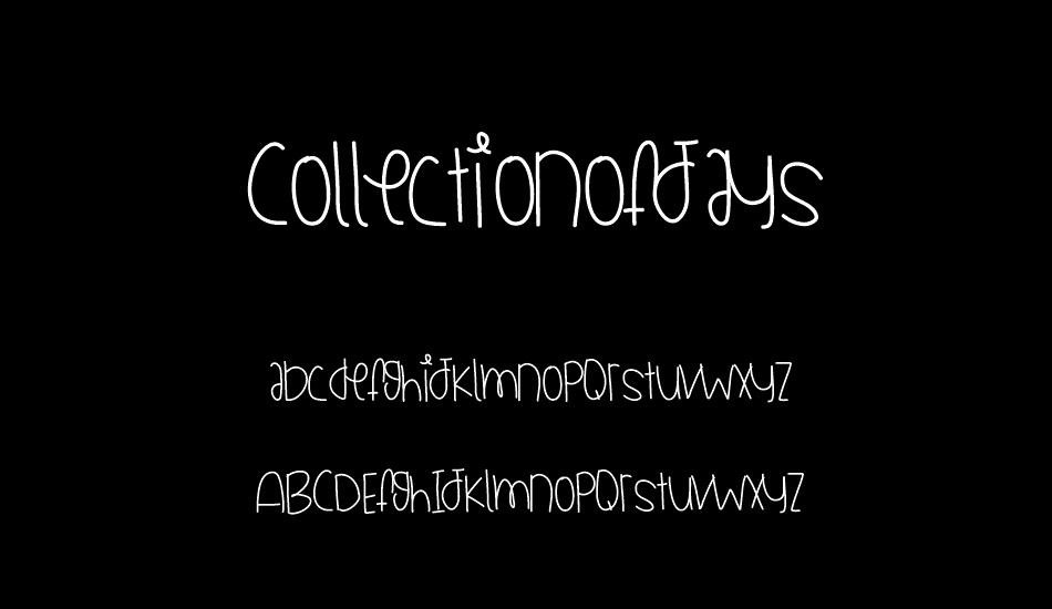 CollectionOfJays font