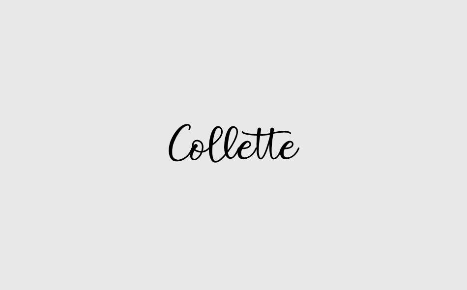 Collette font big