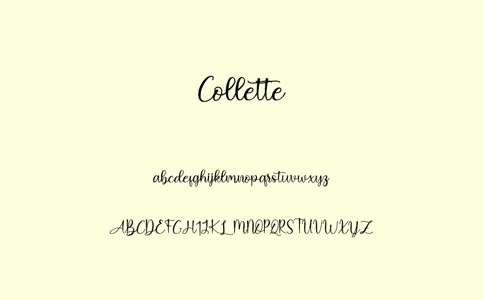 Collette font