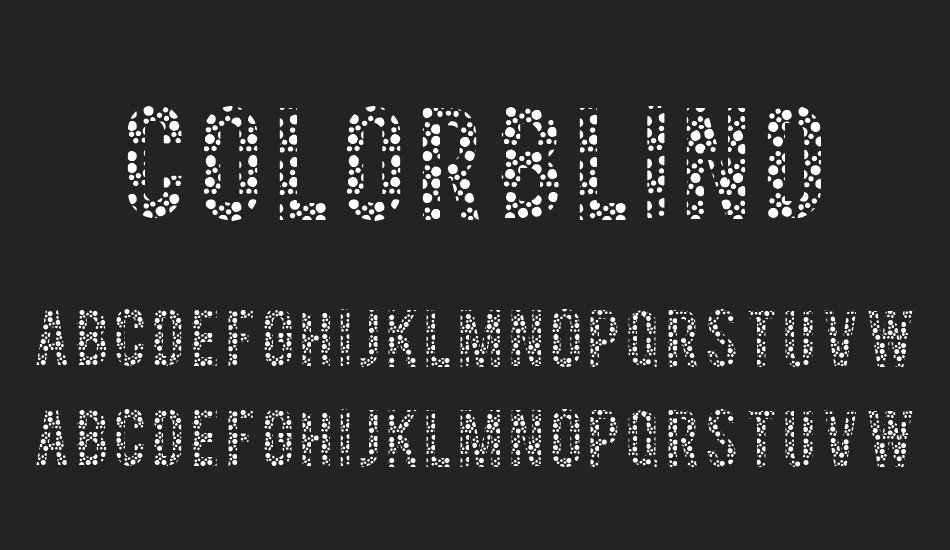 ColorBlind font