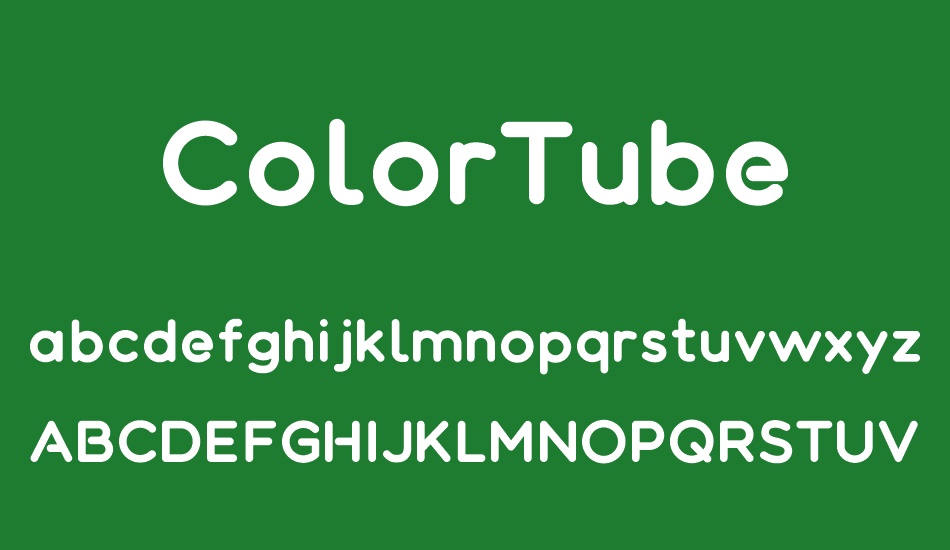 ColorTube font