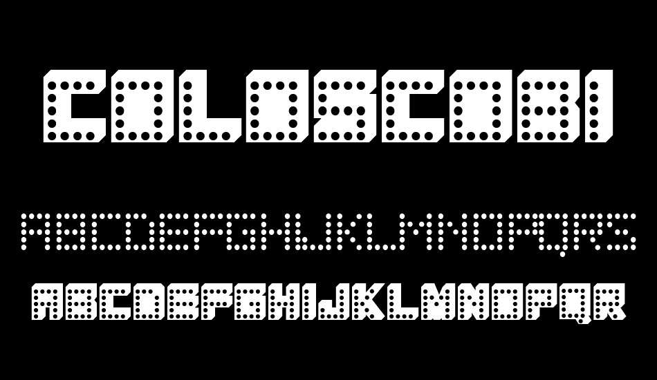 COLOSCOBIK font