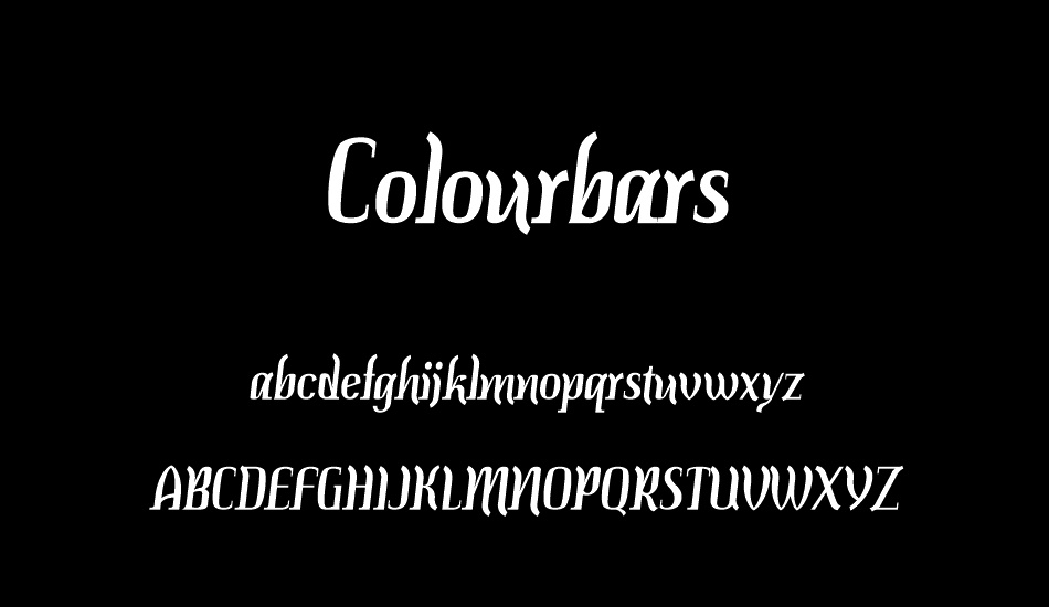 Colourbars font