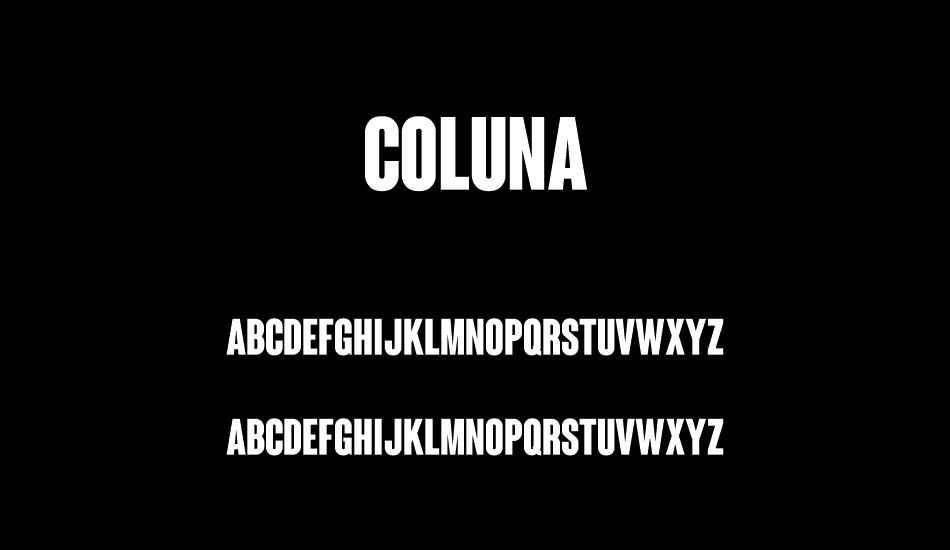 Coluna font