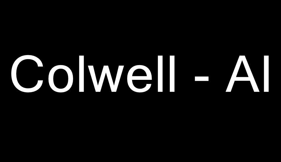 Colwell - Alternates font big