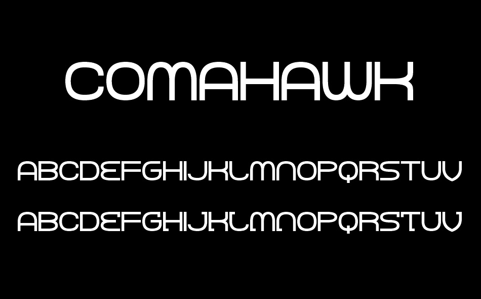 Comahawk font