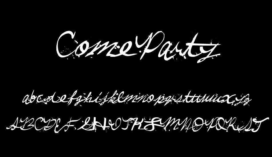 ComeParty font