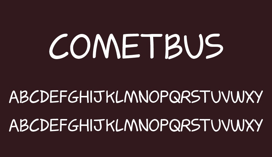 Cometbus font