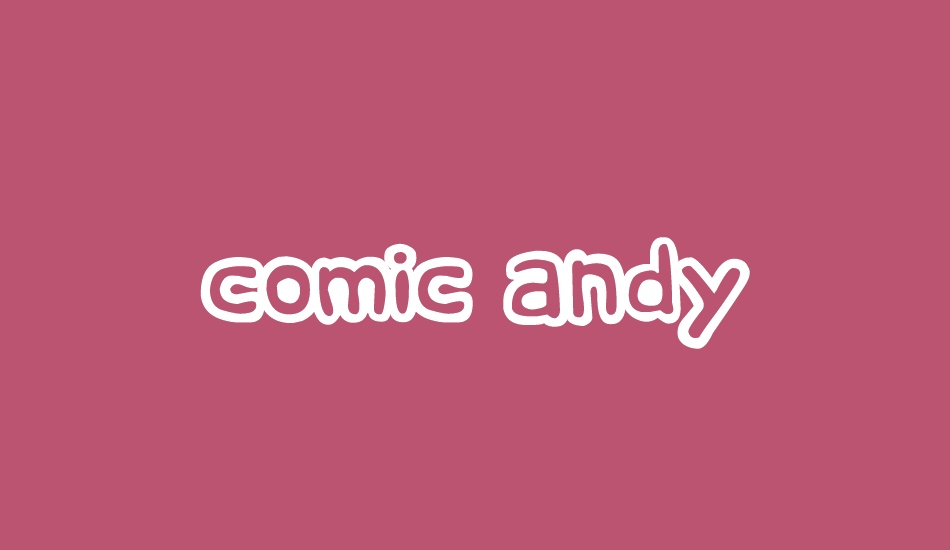 comic andy font big